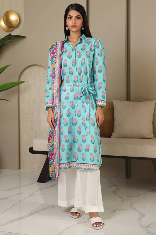Zellbury | Unstitched 2 Piece Cambric | Shirt Dupatta - 0001 by Maria Faisal - Registered Vendor of : Zellbury Women - type : Essential Unstitched - 100% original wedding dresses