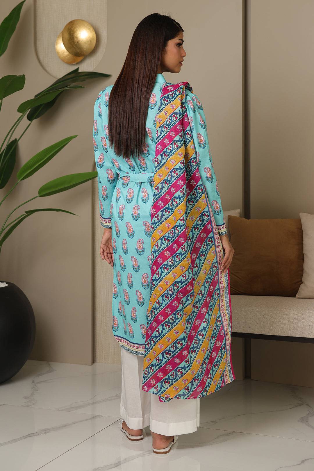 Zellbury | Unstitched 2 Piece Cambric | Shirt Dupatta - 0001 by Maria Faisal - Registered Vendor of : Zellbury Women - type : Essential Unstitched - 100% original wedding dresses