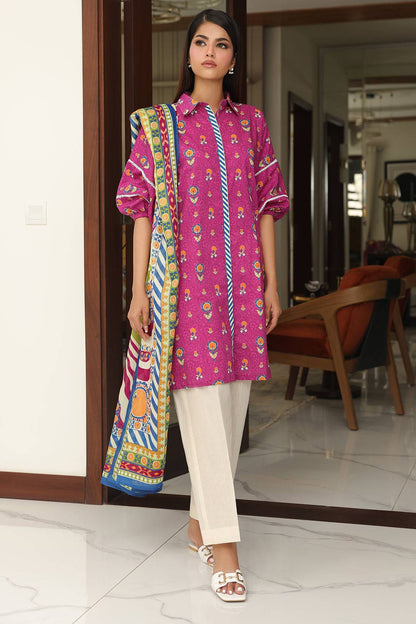 Zellbury | Unstitched 2 Piece Cambric | Shirt Dupatta - 0002 by Maria Faisal - Registered Vendor of : Zellbury Women - type : Essential Unstitched - 100% original wedding dresses