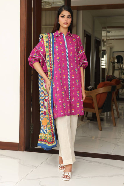 Zellbury | Unstitched 2 Piece Cambric | Shirt Dupatta - 0002 by Maria Faisal - Registered Vendor of : Zellbury Women - type : Essential Unstitched - 100% original wedding dresses