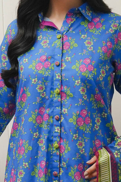 Zellbury | Unstitched 2 Piece Cambric | Shirt Dupatta - 0004 by Maria Faisal - Registered Vendor of : Zellbury Women - type : Essential Unstitched - 100% original wedding dresses