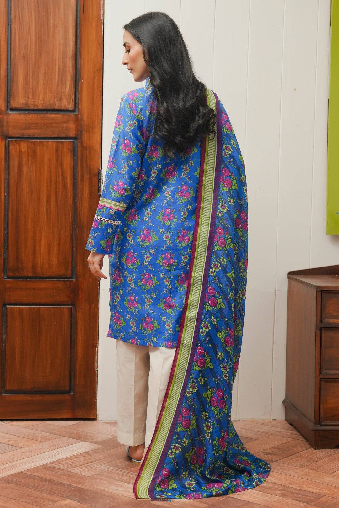 Zellbury | Unstitched 2 Piece Cambric | Shirt Dupatta - 0004 by Maria Faisal - Registered Vendor of : Zellbury Women - type : Essential Unstitched - 100% original wedding dresses