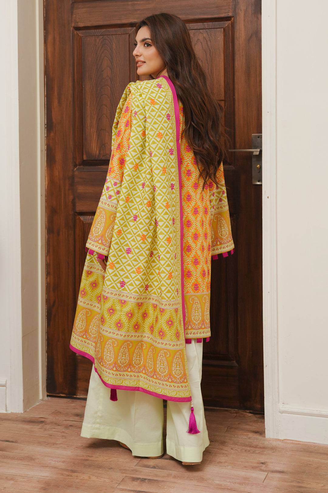 Zellbury | Unstitched 2 Piece Cambric | Shirt Dupatta - 0005 by Maria Faisal - Registered Vendor of : Zellbury Women - type : Essential Unstitched - 100% original wedding dresses