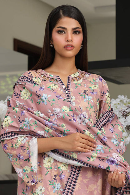 Zellbury | Unstitched 2 Piece Cambric | Shirt Dupatta - 0007 by Maria Faisal - Registered Vendor of : Zellbury Women - type : Essential Unstitched - 100% original wedding dresses