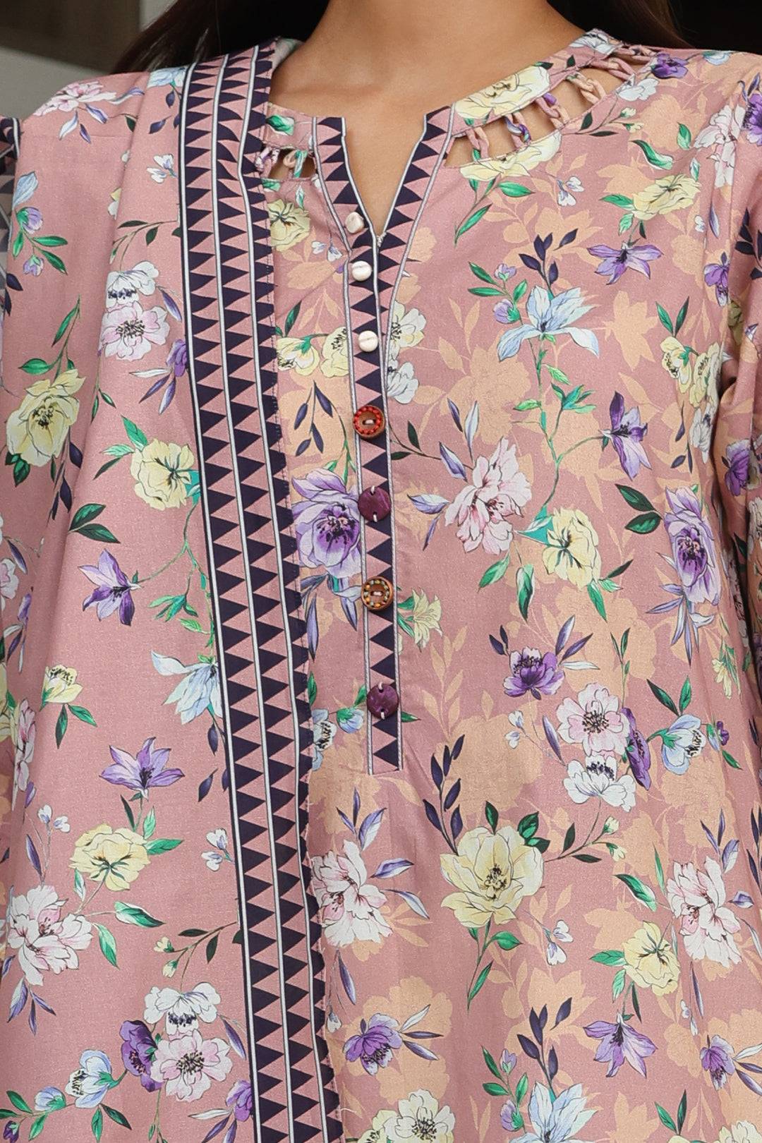 Zellbury | Unstitched 2 Piece Cambric | Shirt Dupatta - 0007 by Maria Faisal - Registered Vendor of : Zellbury Women - type : Essential Unstitched - 100% original wedding dresses