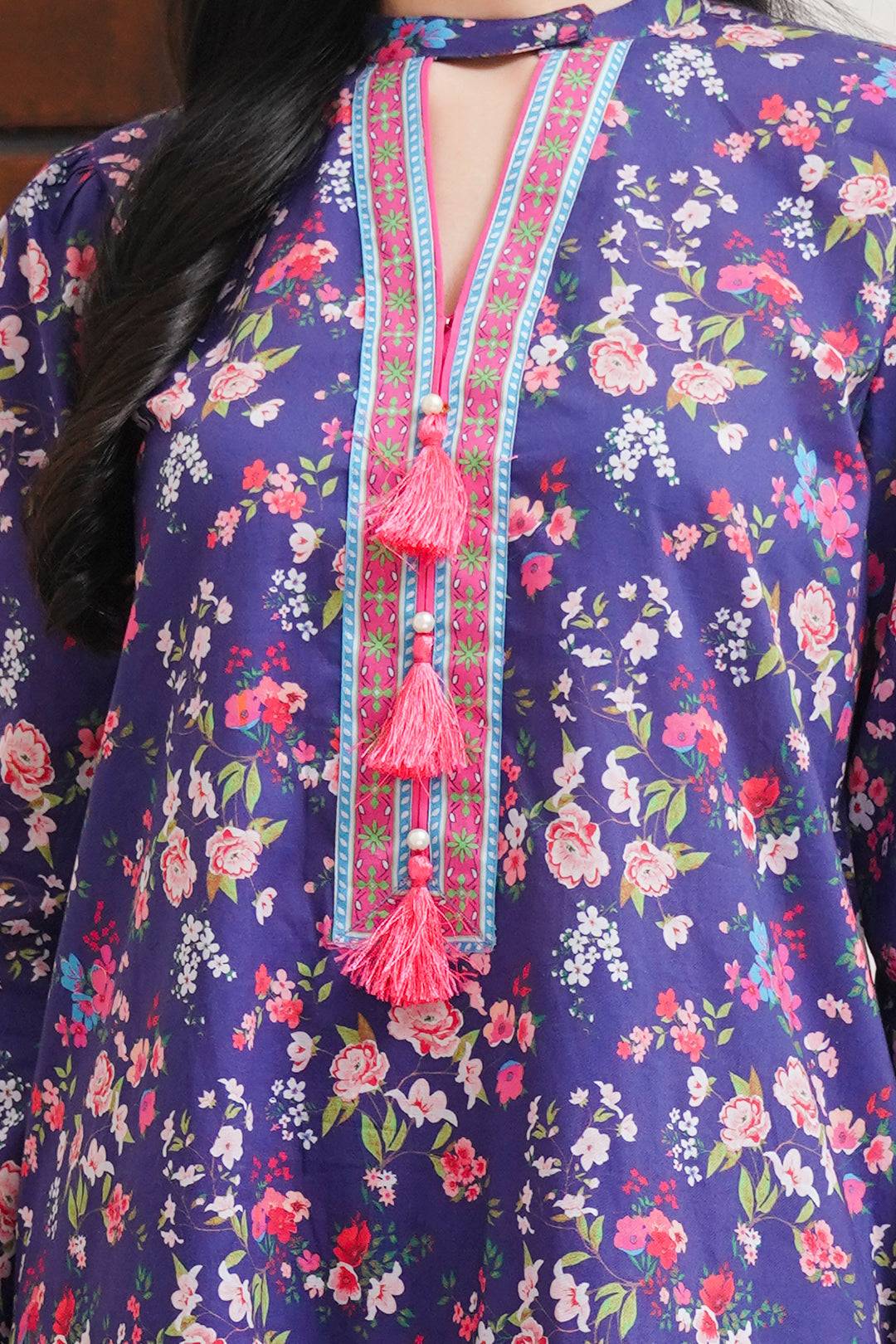 Zellbury | Unstitched 2 Piece Cambric | Shirt Shalwar - 0012 by Maria Faisal - Registered Vendor of : Zellbury Women - type : Essential Unstitched - 100% original wedding dresses