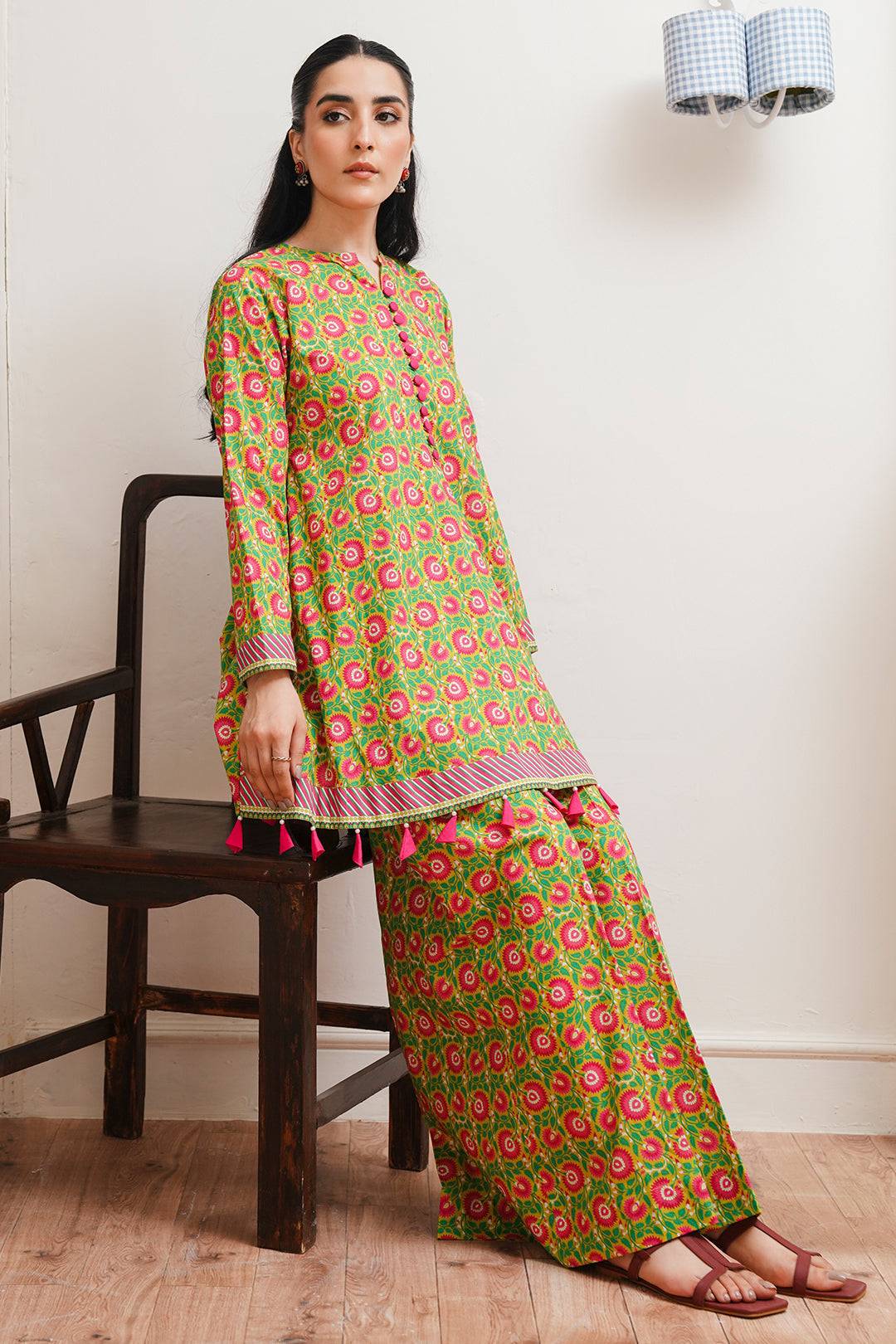 Zellbury | Unstitched 2 Piece Cambric | Shirt Shalwar - 0013 by Maria Faisal - Registered Vendor of : Zellbury Women - type : Essential Unstitched - 100% original wedding dresses