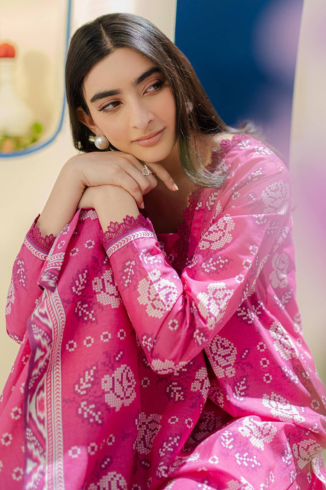 Zellbury | Unstitched 2 Piece Cambric | Shirt Shalwar - 0017 by Maria Faisal - Registered Vendor of : Zellbury Women - type : Essential Unstitched - 100% original wedding dresses