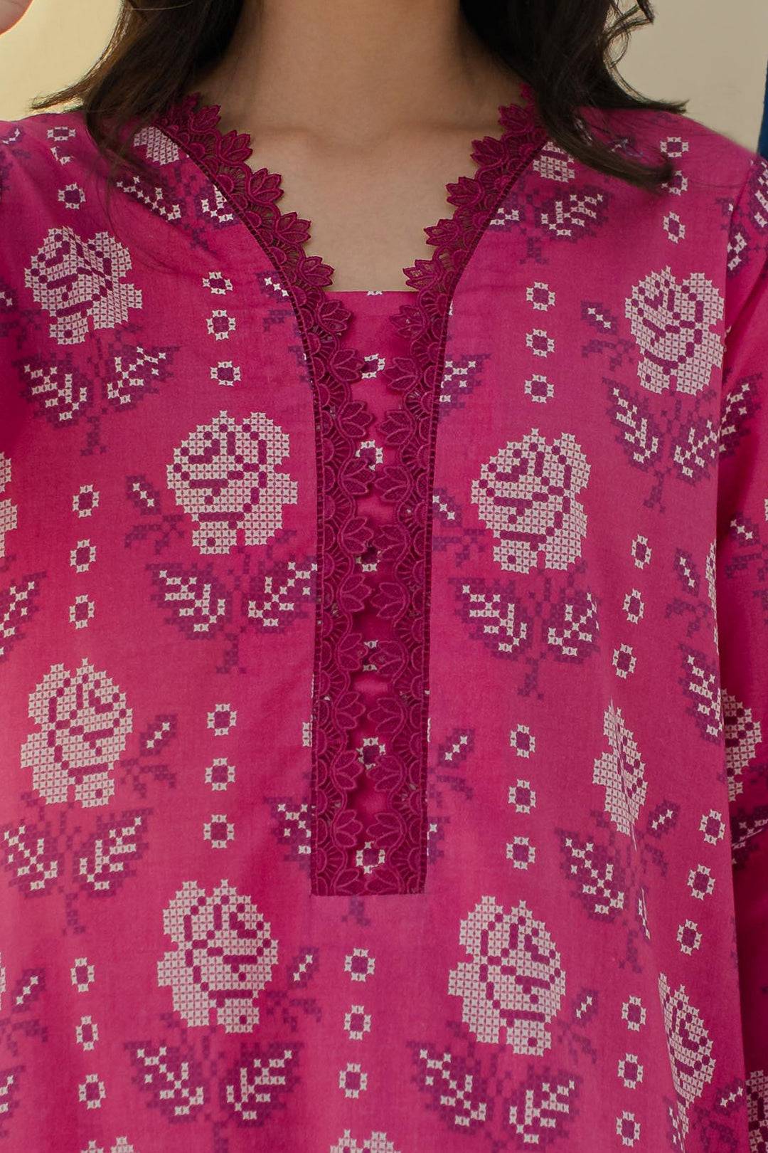 Zellbury | Unstitched 2 Piece Cambric | Shirt Shalwar - 0017 by Maria Faisal - Registered Vendor of : Zellbury Women - type : Essential Unstitched - 100% original wedding dresses