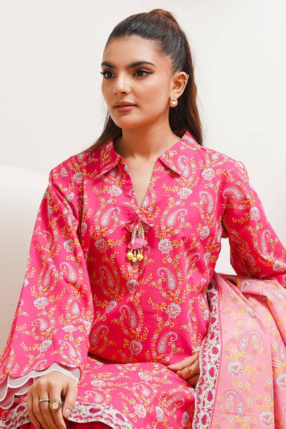 Zellbury | Unstitched 2 Piece Cambric | Shirt Dupatta - 0093 by Maria Faisal - Registered Vendor of : Zellbury Women - type : Essential Unstitched - 100% original wedding dresses