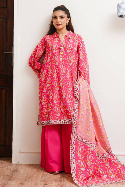 Zellbury | Unstitched 2 Piece Cambric | Shirt Dupatta - 0093 by Maria Faisal - Registered Vendor of : Zellbury Women - type : Essential Unstitched - 100% original wedding dresses