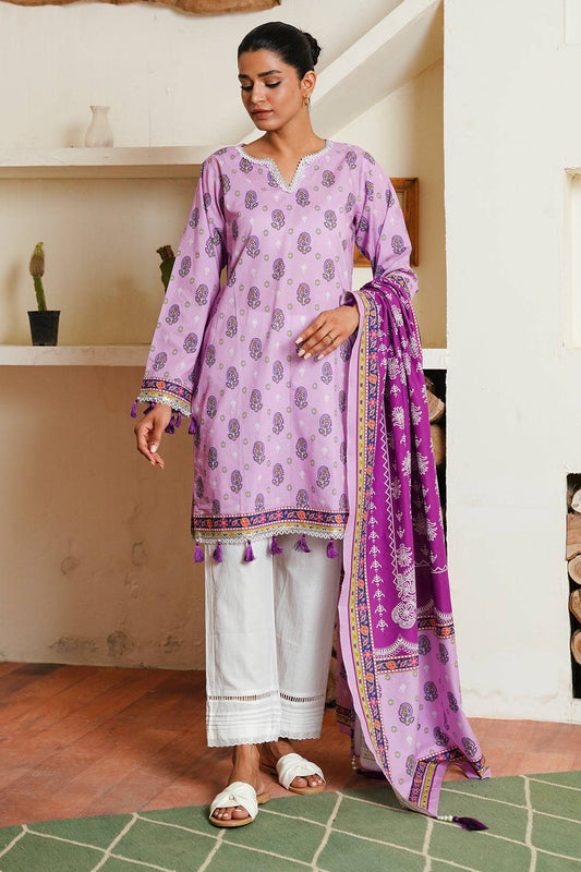 Zellbury | Unstitched 2 Piece Cambric | Shirt Dupatta - 0094 by Maria Faisal - Registered Vendor of : Zellbury Women - type : Essential Unstitched - 100% original wedding dresses