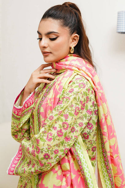 Zellbury | Unstitched 2 Piece Cambric | Shirt Dupatta - 0095 by Maria Faisal - Registered Vendor of : Zellbury Women - type : Essential Unstitched - 100% original wedding dresses