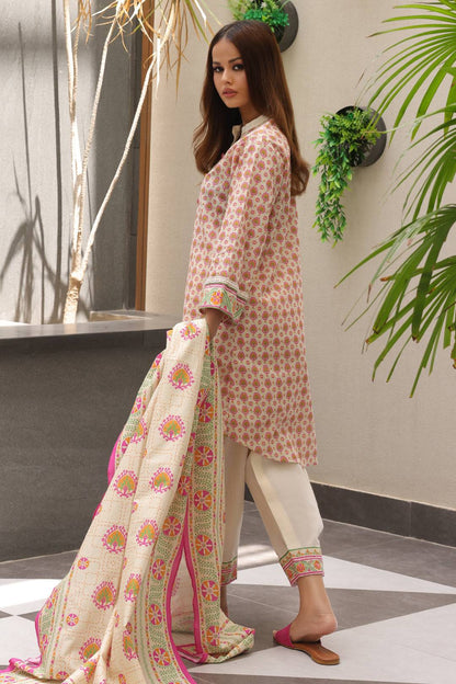 Zellbury | Unstitched 2 Piece Cambric | Shirt Dupatta - 0096 by Maria Faisal - Registered Vendor of : Zellbury Women - type : Essential Unstitched - 100% original wedding dresses