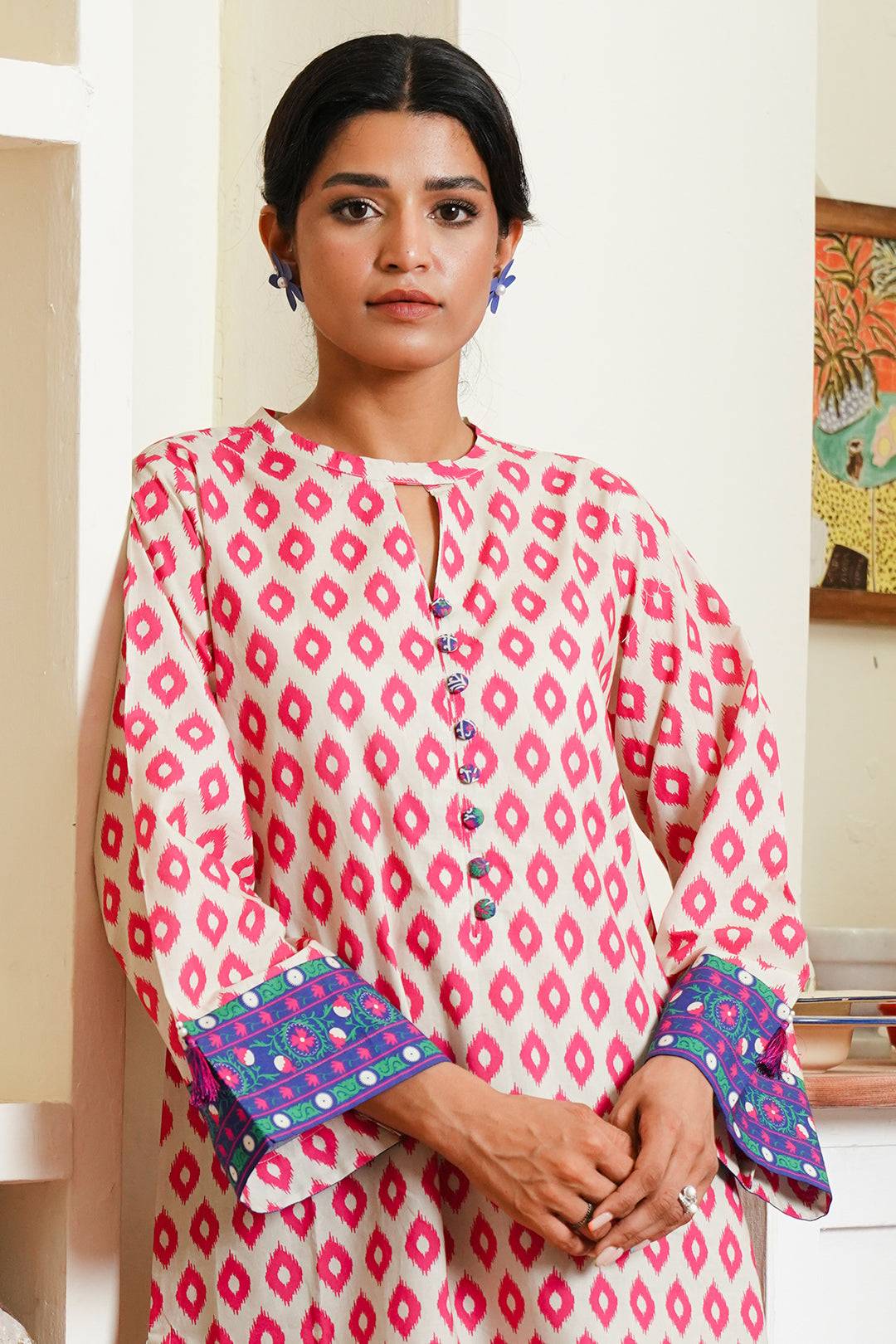 Zellbury | Unstitched 2 Piece Cambric | Shirt Shalwar - 0098 by Maria Faisal - Registered Vendor of : Zellbury Women - type : Essential Unstitched - 100% original wedding dresses