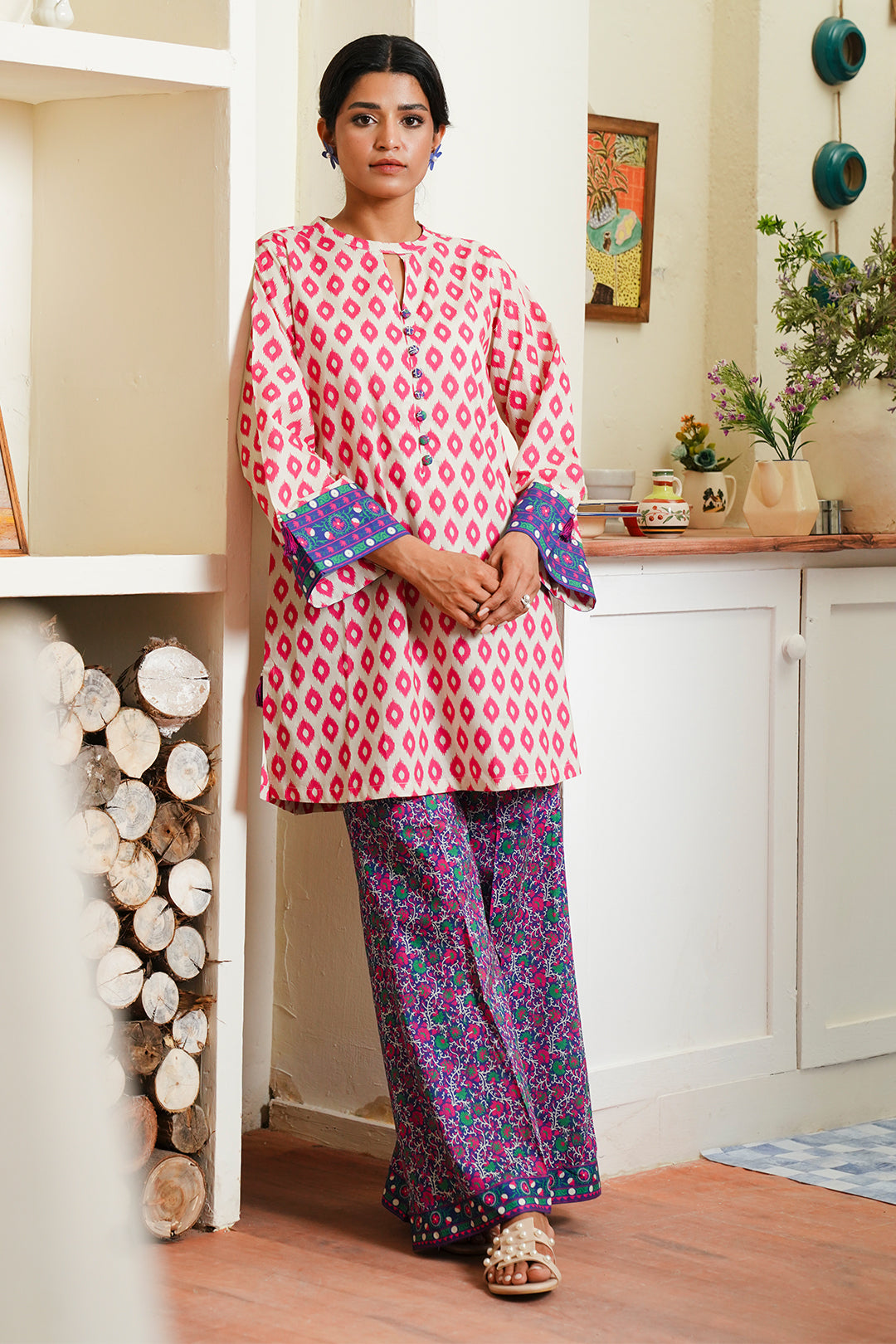 Zellbury | Unstitched 2 Piece Cambric | Shirt Shalwar - 0098 by Maria Faisal - Registered Vendor of : Zellbury Women - type : Essential Unstitched - 100% original wedding dresses