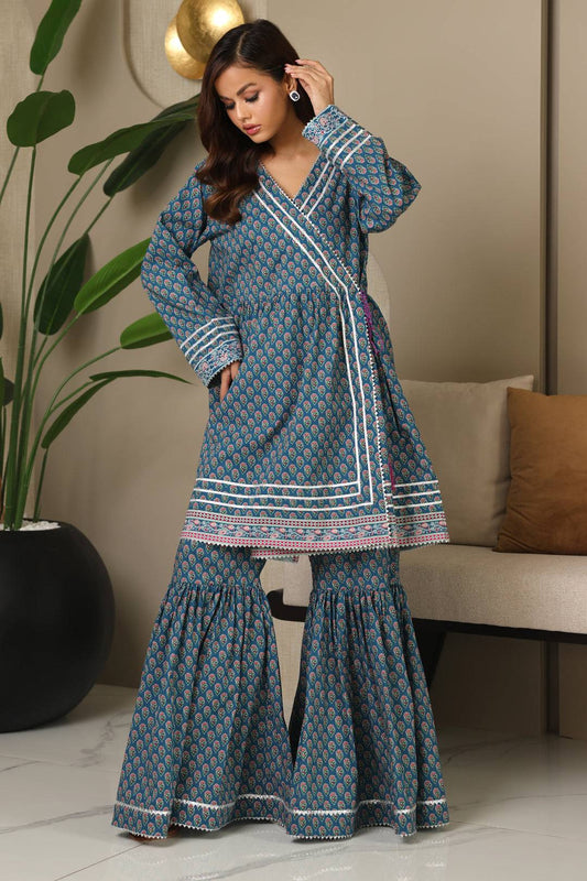 Zellbury | Unstitched 2 Piece Cambric | Shirt Shalwar - 0100 by Maria Faisal - Registered Vendor of : Zellbury Women - type : Essential Unstitched - 100% original wedding dresses