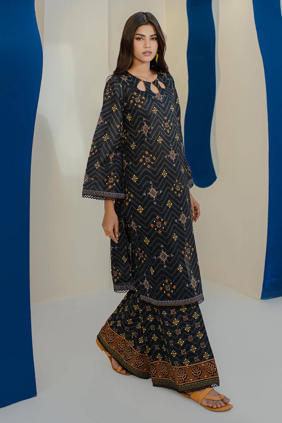 Zellbury | Unstitched 2 Piece Cambric | Shirt Shalwar - 0102 by Maria Faisal - Registered Vendor of : Zellbury Women - type : Essential Unstitched - 100% original wedding dresses