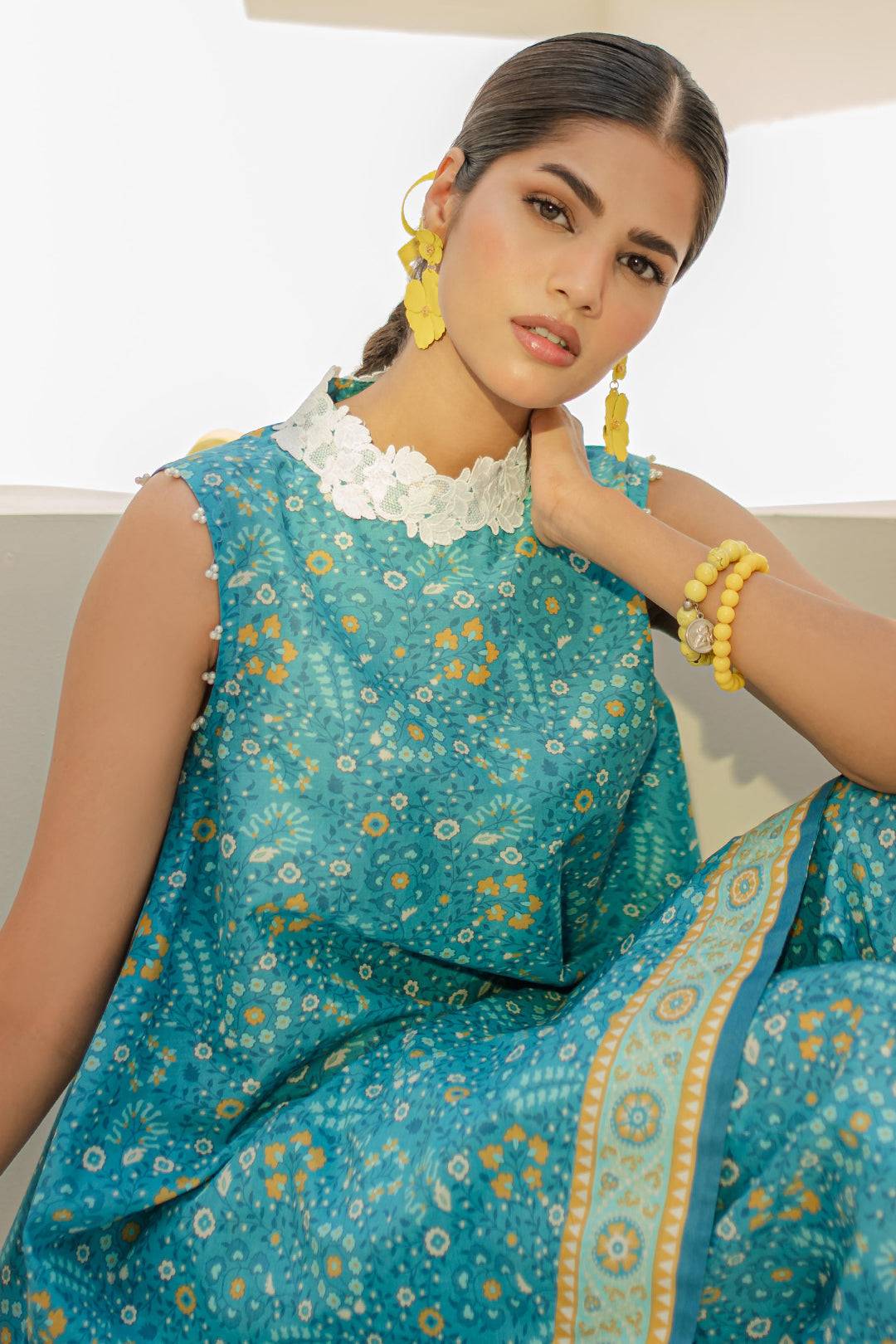 Zellbury | Unstitched 2 Piece Cambric | Shirt Shalwar - 0103 by Maria Faisal - Registered Vendor of : Zellbury Women - type : Essential Unstitched - 100% original wedding dresses