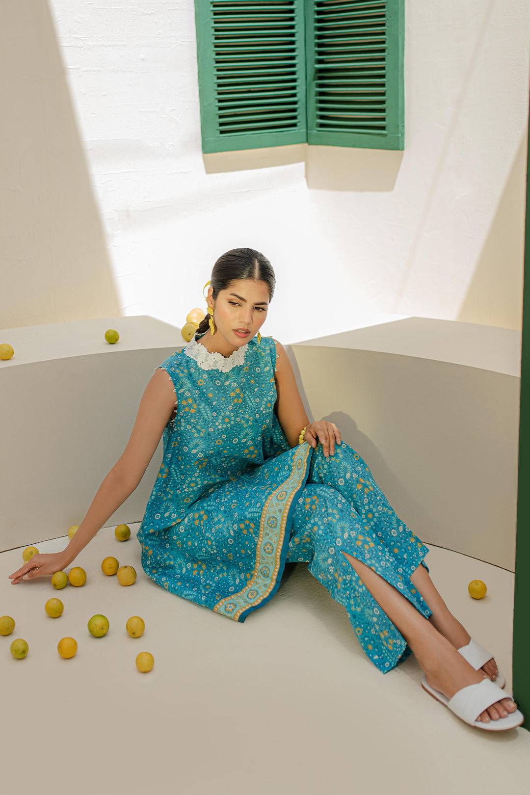 Zellbury | Unstitched 2 Piece Cambric | Shirt Shalwar - 0103 by Maria Faisal - Registered Vendor of : Zellbury Women - type : Essential Unstitched - 100% original wedding dresses