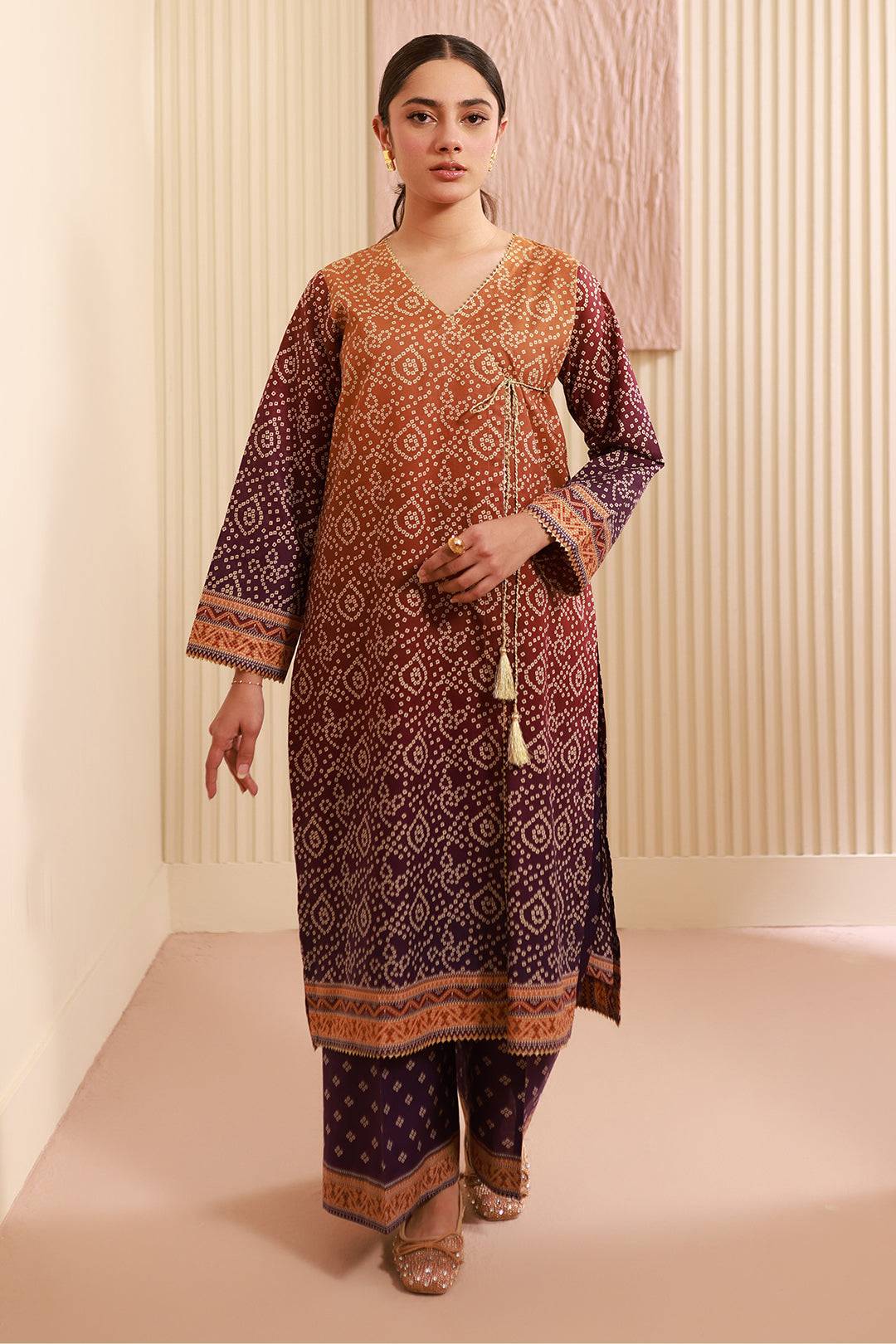 Zellbury | Unstitched 2 Piece Cambric | Shirt Shalwar - 0607 by Maria Faisal - Registered Vendor of : Zellbury Women - type : Essential Unstitched - 100% original wedding dresses