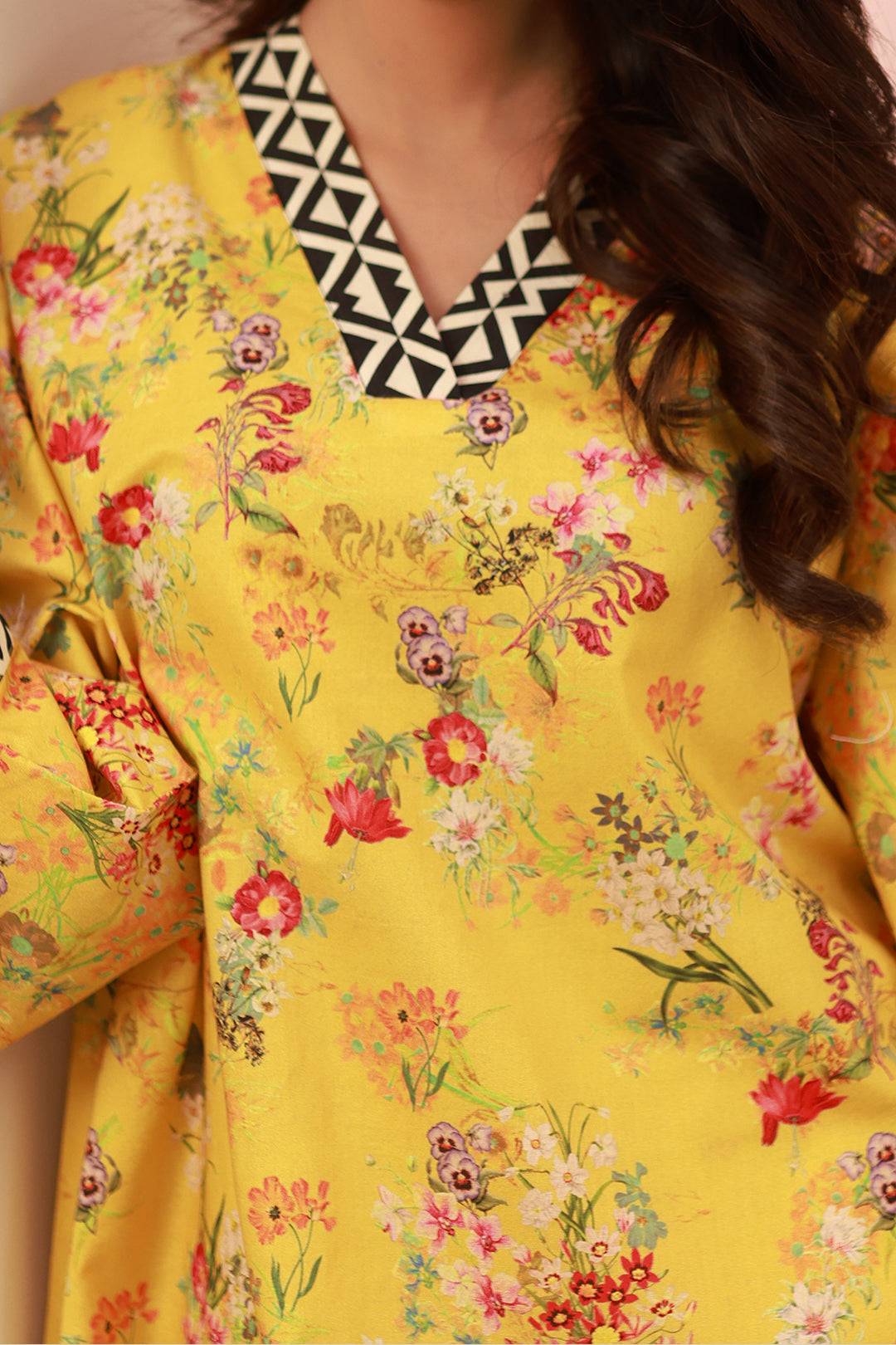 Zellbury | Unstitched 2 Piece Cambric | Shirt Shalwar - 0609 by Maria Faisal - Registered Vendor of : Zellbury Women - type : Essential Unstitched - 100% original wedding dresses