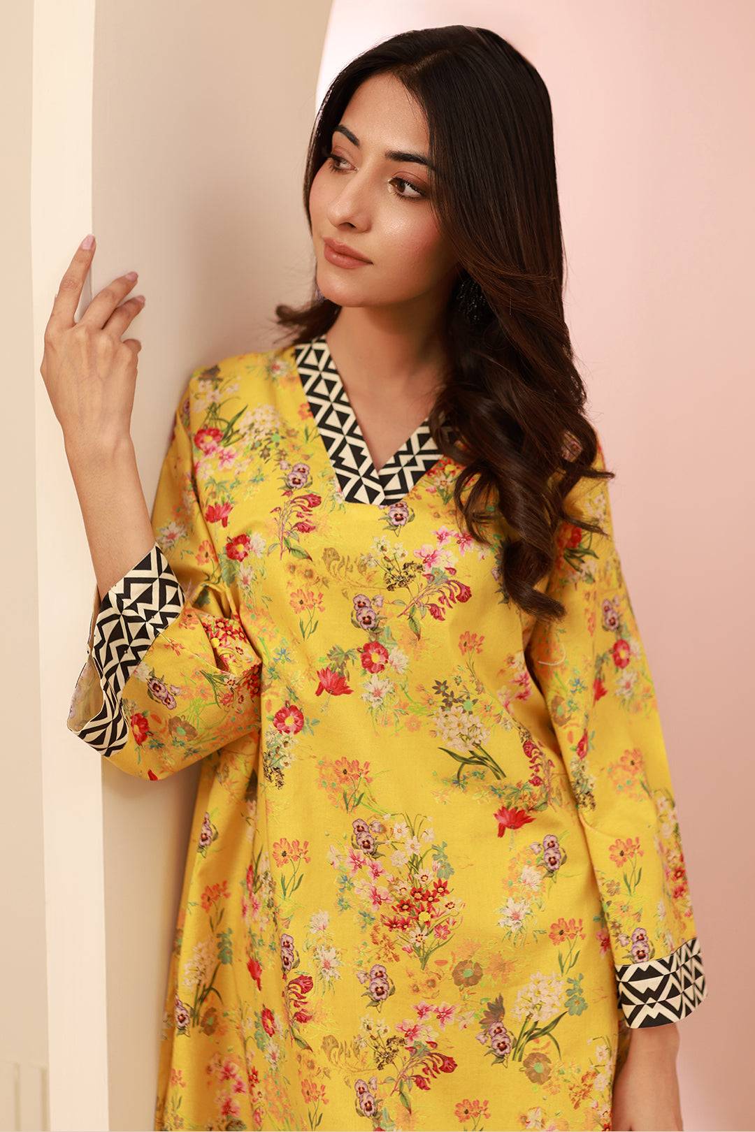 Zellbury | Unstitched 2 Piece Cambric | Shirt Shalwar - 0609 by Maria Faisal - Registered Vendor of : Zellbury Women - type : Essential Unstitched - 100% original wedding dresses