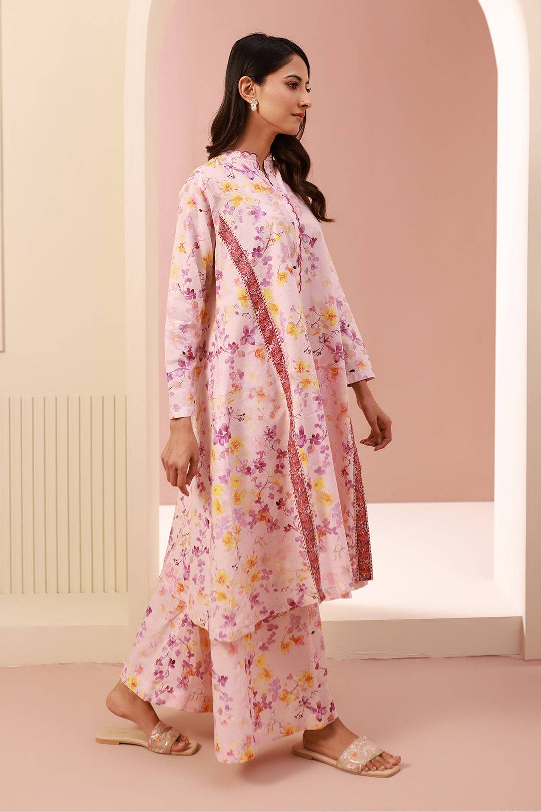 Zellbury | Unstitched 2 Piece Cambric | Shirt Shalwar - 0610 by Maria Faisal - Registered Vendor of : Zellbury Women - type : Essential Unstitched - 100% original wedding dresses