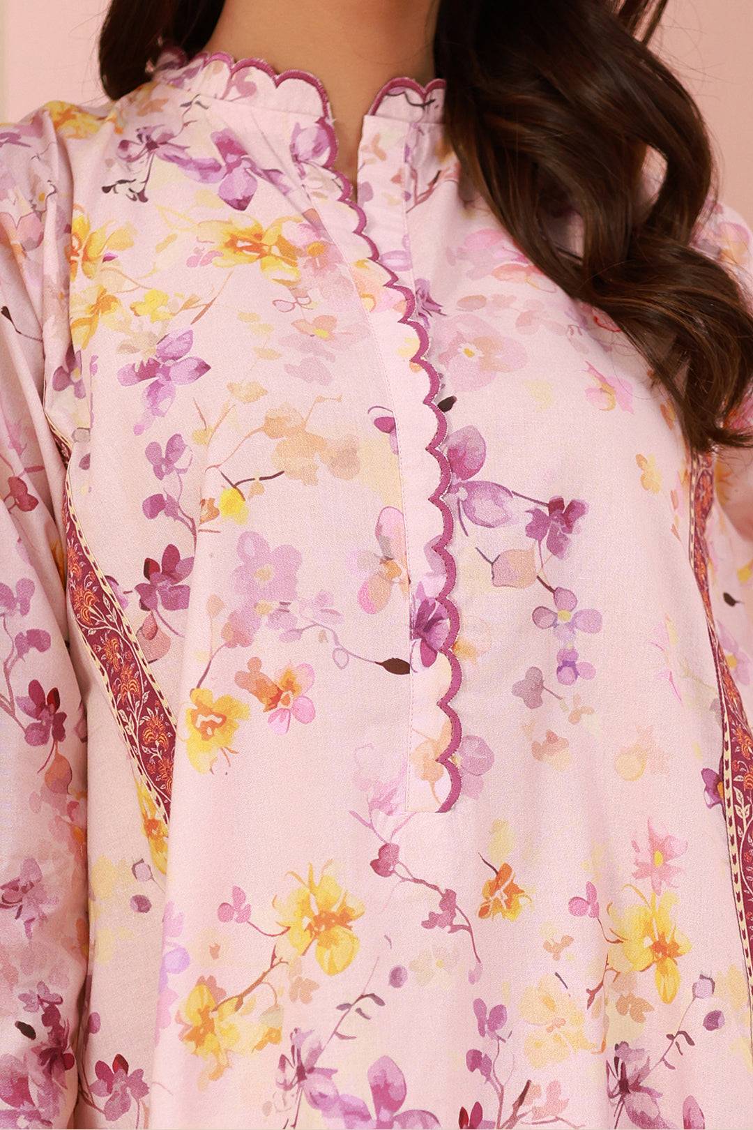 Zellbury | Unstitched 2 Piece Cambric | Shirt Shalwar - 0610 by Maria Faisal - Registered Vendor of : Zellbury Women - type : Essential Unstitched - 100% original wedding dresses