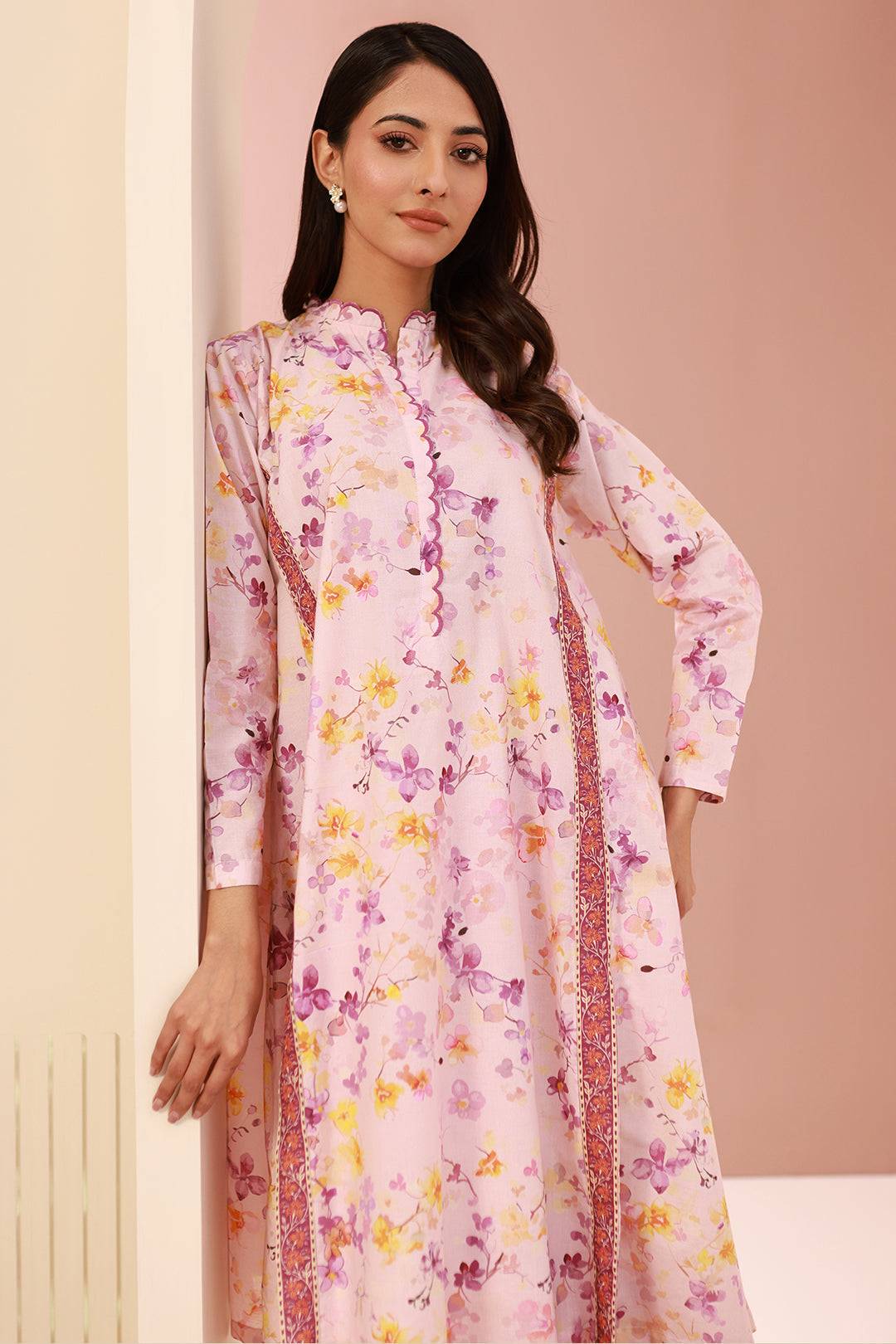 Zellbury | Unstitched 2 Piece Cambric | Shirt Shalwar - 0610 by Maria Faisal - Registered Vendor of : Zellbury Women - type : Essential Unstitched - 100% original wedding dresses