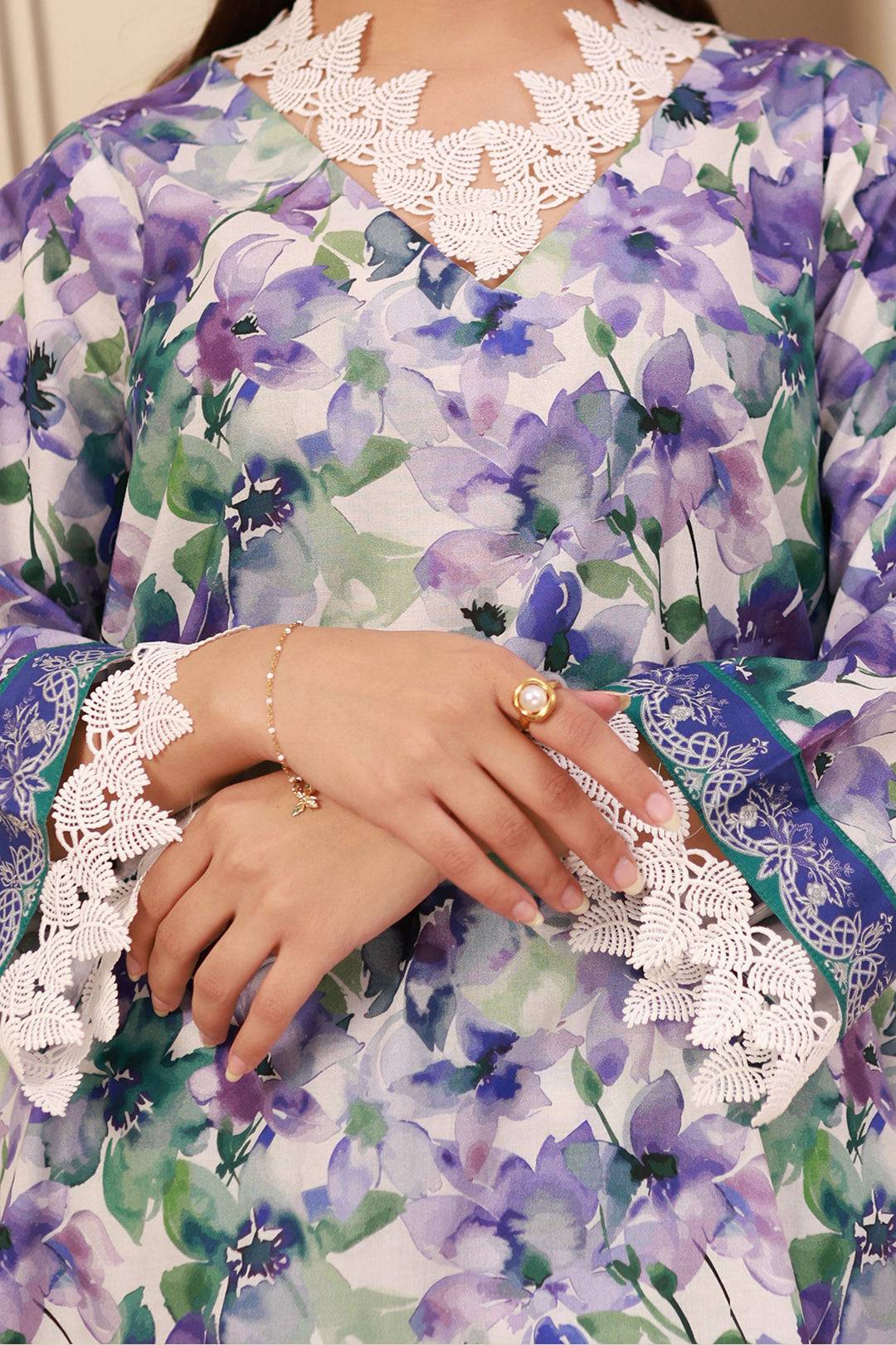 Zellbury | Unstitched 2 Piece Cambric | Shirt Shalwar - 0613 by Maria Faisal - Registered Vendor of : Zellbury Women - type : Essential Unstitched - 100% original wedding dresses