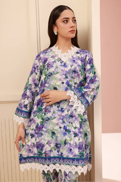 Zellbury | Unstitched 2 Piece Cambric | Shirt Shalwar - 0613 by Maria Faisal - Registered Vendor of : Zellbury Women - type : Essential Unstitched - 100% original wedding dresses