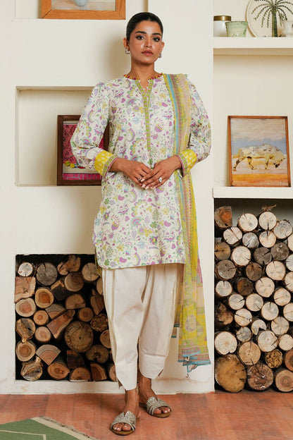 Zellbury | Unstitched 3 Piece Cambric | Shirt Shalwar Dupatta - 0032 by Maria Faisal - Registered Vendor of : Zellbury Women - type : Essential Unstitched - 100% original wedding dresses