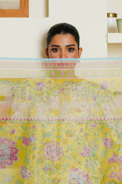 Zellbury | Unstitched 3 Piece Cambric | Shirt Shalwar Dupatta - 0032 by Maria Faisal - Registered Vendor of : Zellbury Women - type : Essential Unstitched - 100% original wedding dresses
