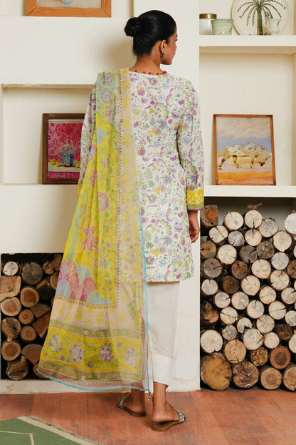 Zellbury | Unstitched 3 Piece Cambric | Shirt Shalwar Dupatta - 0032 by Maria Faisal - Registered Vendor of : Zellbury Women - type : Essential Unstitched - 100% original wedding dresses