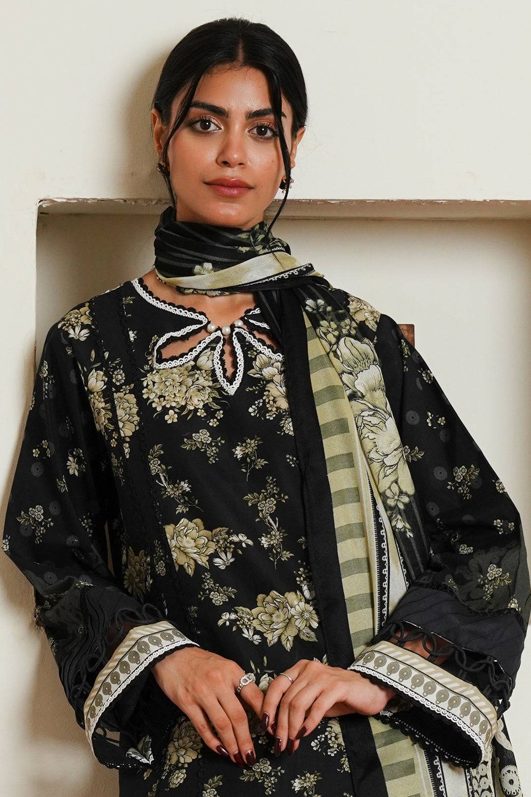 Zellbury | Unstitched 3 Piece Cambric | Shirt Shalwar Dupatta - 0036 by Maria Faisal - Registered Vendor of : Zellbury Women - type : Essential Unstitched - 100% original wedding dresses