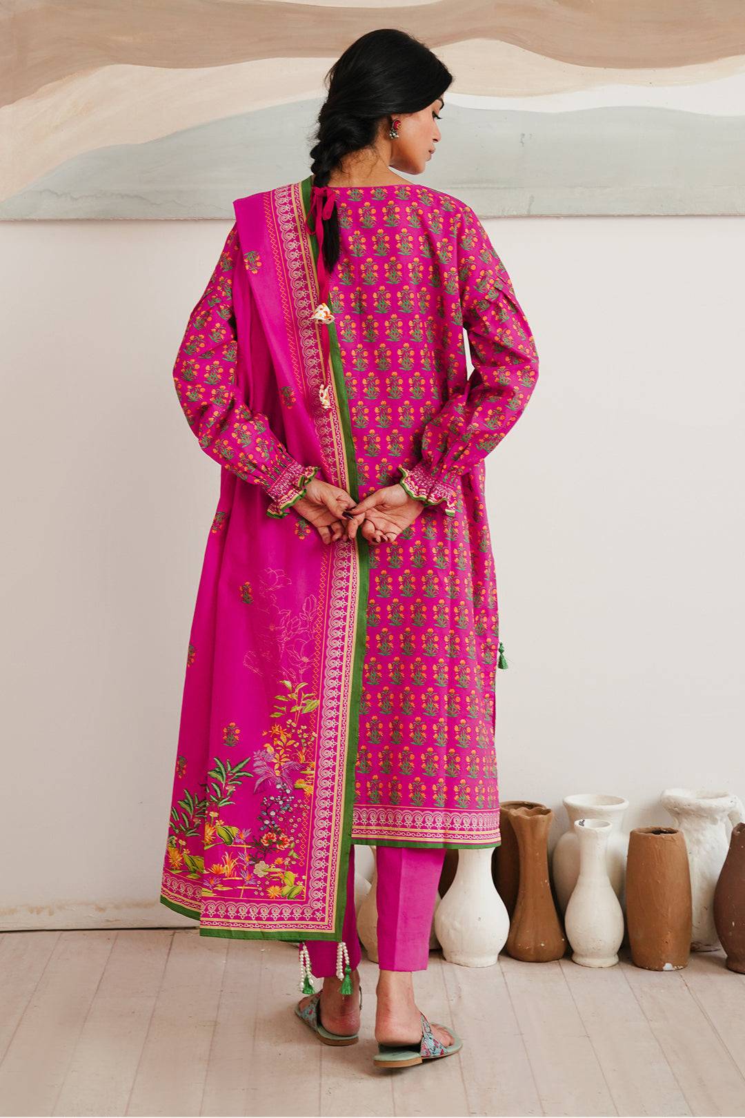 Zellbury | Unstitched 3 Piece Cambric | Shirt Shalwar Dupatta - 0037 by Maria Faisal - Registered Vendor of : Zellbury Women - type : Essential Unstitched - 100% original wedding dresses