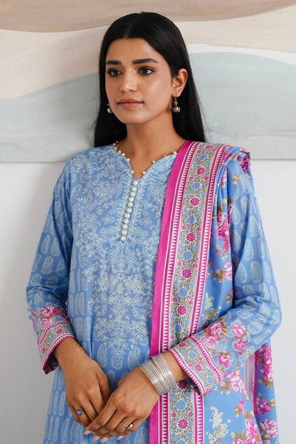 Zellbury | Unstitched 3 Piece Cambric | Shirt Shalwar Dupatta - 0039 by Maria Faisal - Registered Vendor of : Zellbury Women - type : Essential Unstitched - 100% original wedding dresses