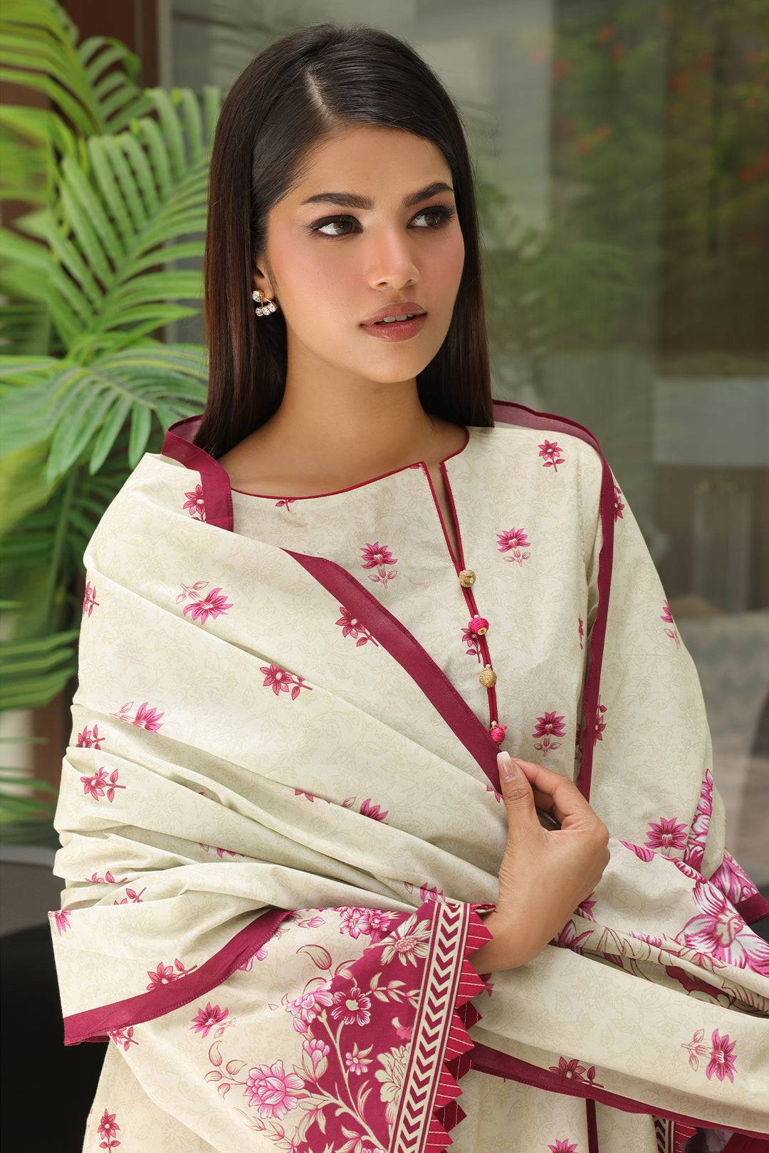 Zellbury | Unstitched 3 Piece Cambric | Shirt Shalwar Dupatta - 0040 by Maria Faisal - Registered Vendor of : Zellbury Women - type : Essential Unstitched - 100% original wedding dresses