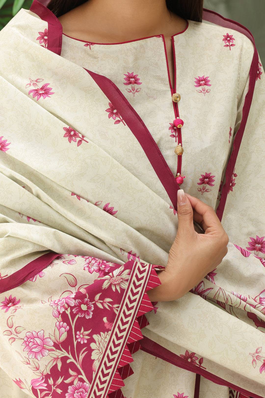 Zellbury | Unstitched 3 Piece Cambric | Shirt Shalwar Dupatta - 0040 by Maria Faisal - Registered Vendor of : Zellbury Women - type : Essential Unstitched - 100% original wedding dresses
