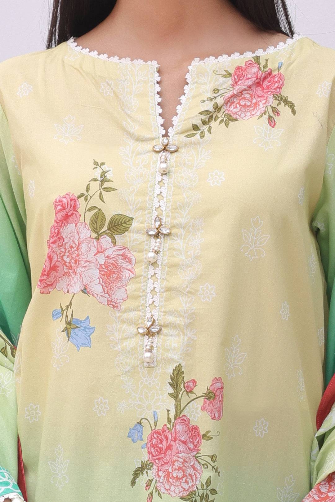 Zellbury | Unstitched 3 Piece Cambric | Shirt Shalwar Dupatta - 0043 by Maria Faisal - Registered Vendor of : Zellbury Women - type : Essential Unstitched - 100% original wedding dresses