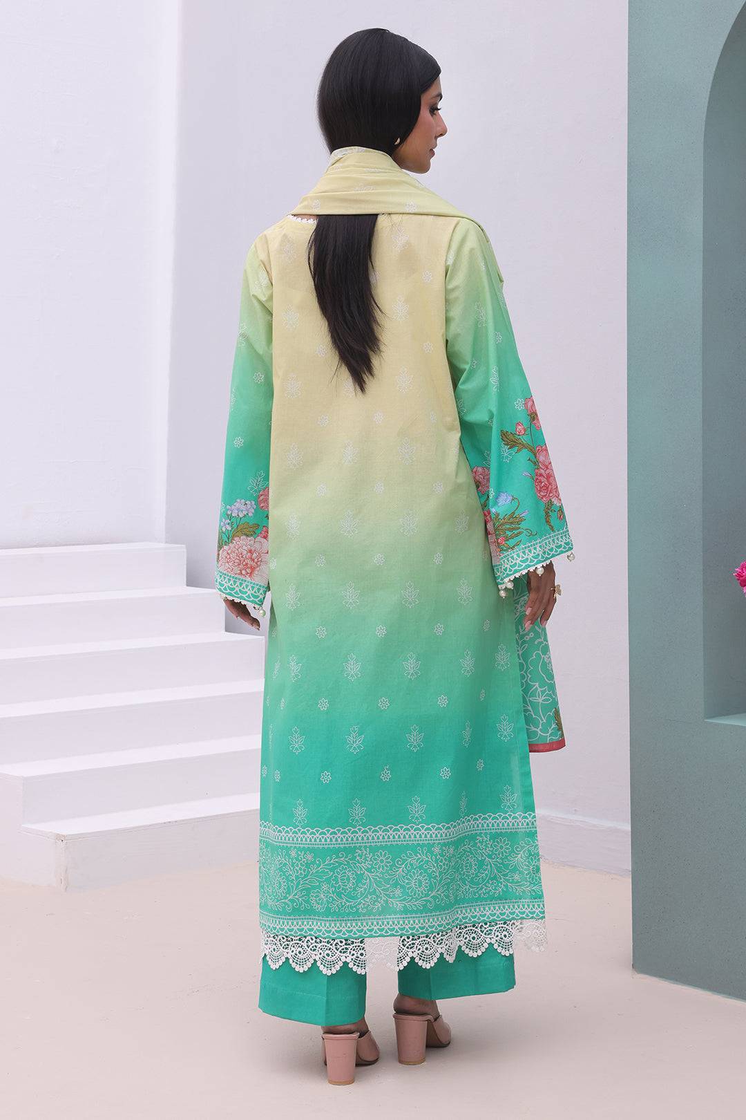 Zellbury | Unstitched 3 Piece Cambric | Shirt Shalwar Dupatta - 0043 by Maria Faisal - Registered Vendor of : Zellbury Women - type : Essential Unstitched - 100% original wedding dresses