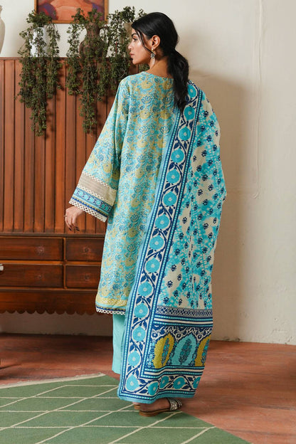 Zellbury | Unstitched 3 Piece Cambric | Shirt Shalwar Dupatta - 0046 by Maria Faisal - Registered Vendor of : Zellbury Women - type : Essential Unstitched - 100% original wedding dresses