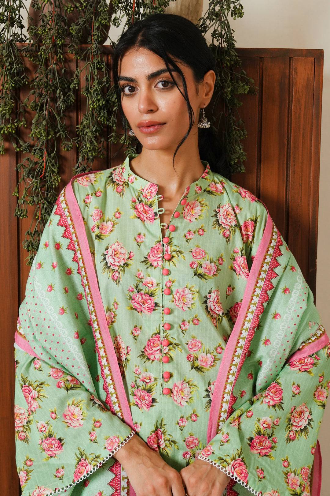 Zellbury | Unstitched 3 Piece Cambric | Shirt Shalwar Dupatta - 0048 by Maria Faisal - Registered Vendor of : Zellbury Women - type : Essential Unstitched - 100% original wedding dresses