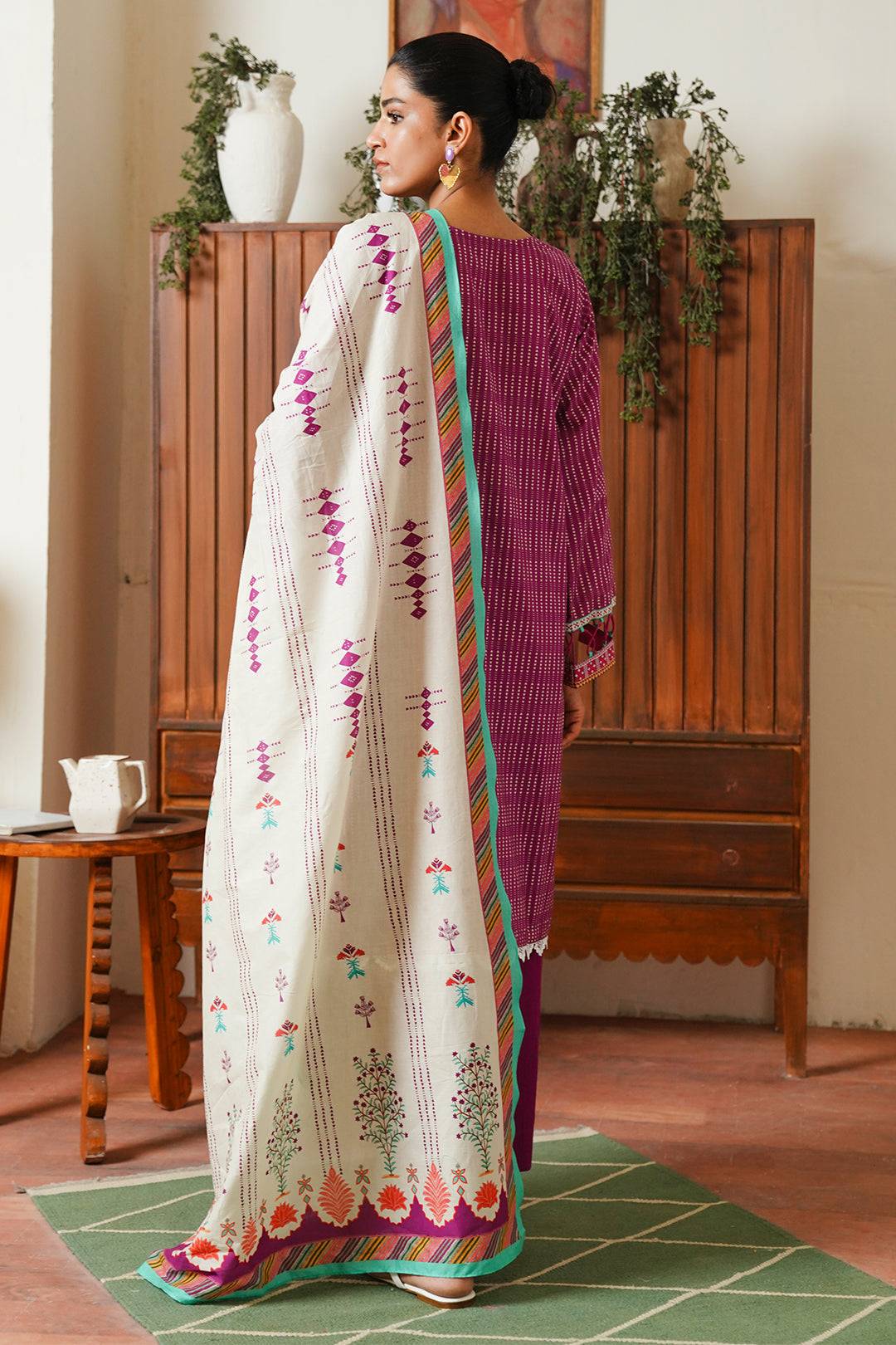 Zellbury | Unstitched 3 Piece Cambric | Shirt Shalwar Dupatta - 0052 by Maria Faisal - Registered Vendor of : Zellbury Women - type : Essential Unstitched - 100% original wedding dresses