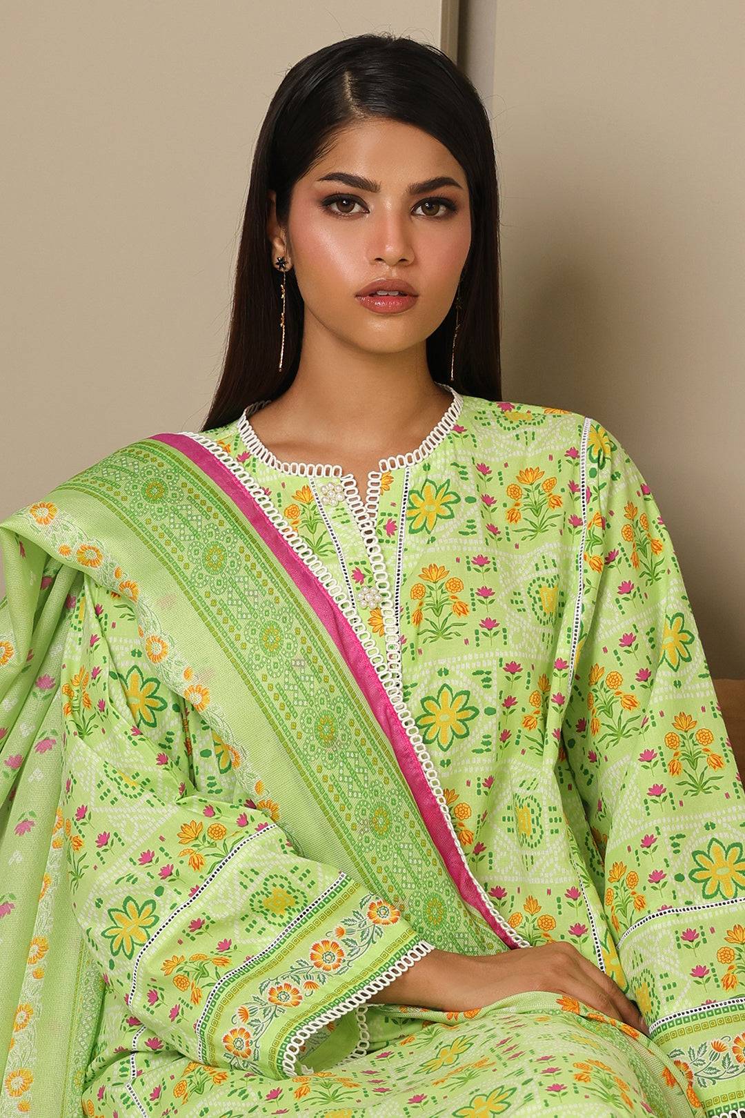 Zellbury | Unstitched 3 Piece Cambric | Shirt Shalwar Dupatta - 0115 by Maria Faisal - Registered Vendor of : Zellbury Women - type : Essential Unstitched - 100% original wedding dresses