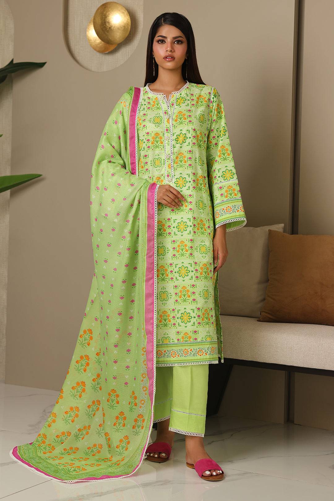 Zellbury | Unstitched 3 Piece Cambric | Shirt Shalwar Dupatta - 0115 by Maria Faisal - Registered Vendor of : Zellbury Women - type : Essential Unstitched - 100% original wedding dresses