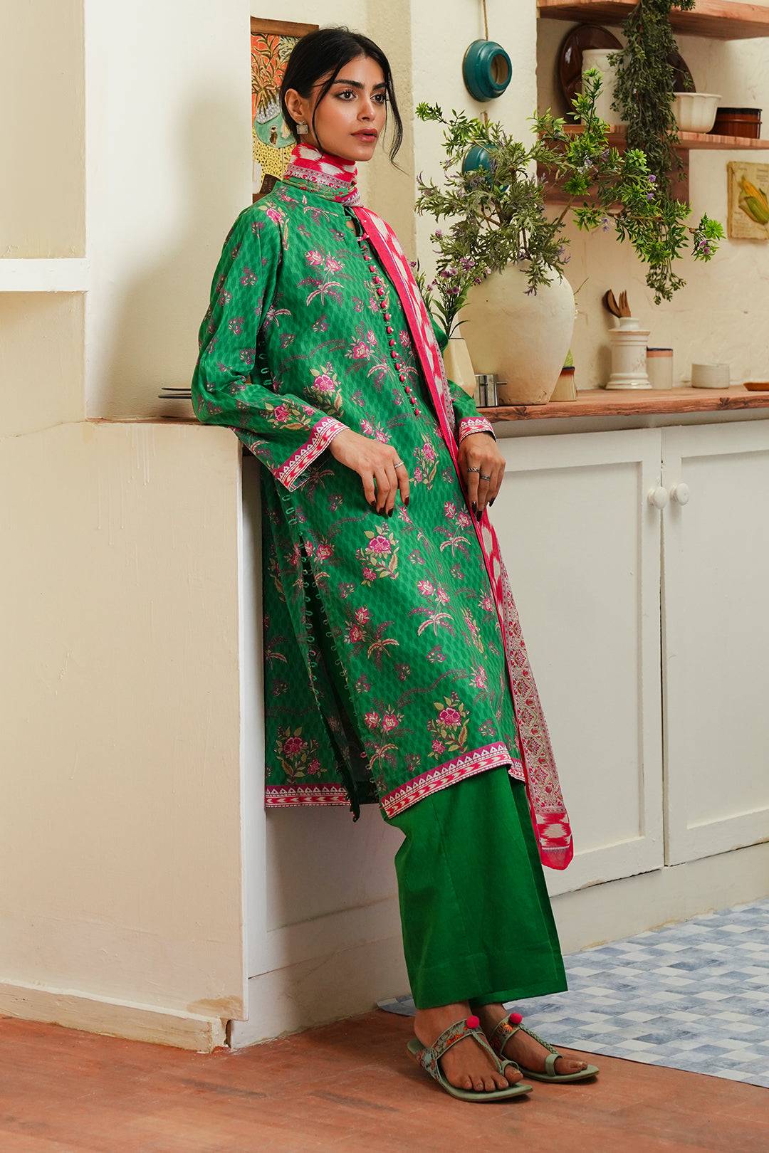 Zellbury | Unstitched 3 Piece Cambric | Shirt Shalwar Dupatta - 0118 by Maria Faisal - Registered Vendor of : Zellbury Women - type : Essential Unstitched - 100% original wedding dresses