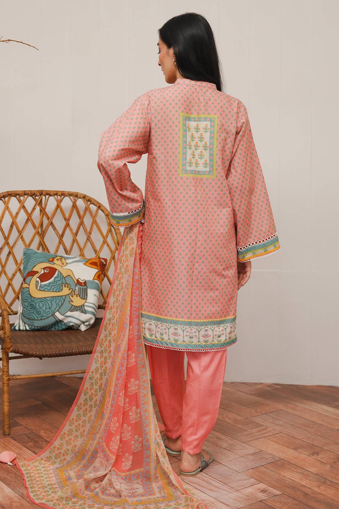 Zellbury | Unstitched 3 Piece Cambric | Shirt Shalwar Dupatta - 0119 by Maria Faisal - Registered Vendor of : Zellbury Women - type : Essential Unstitched - 100% original wedding dresses