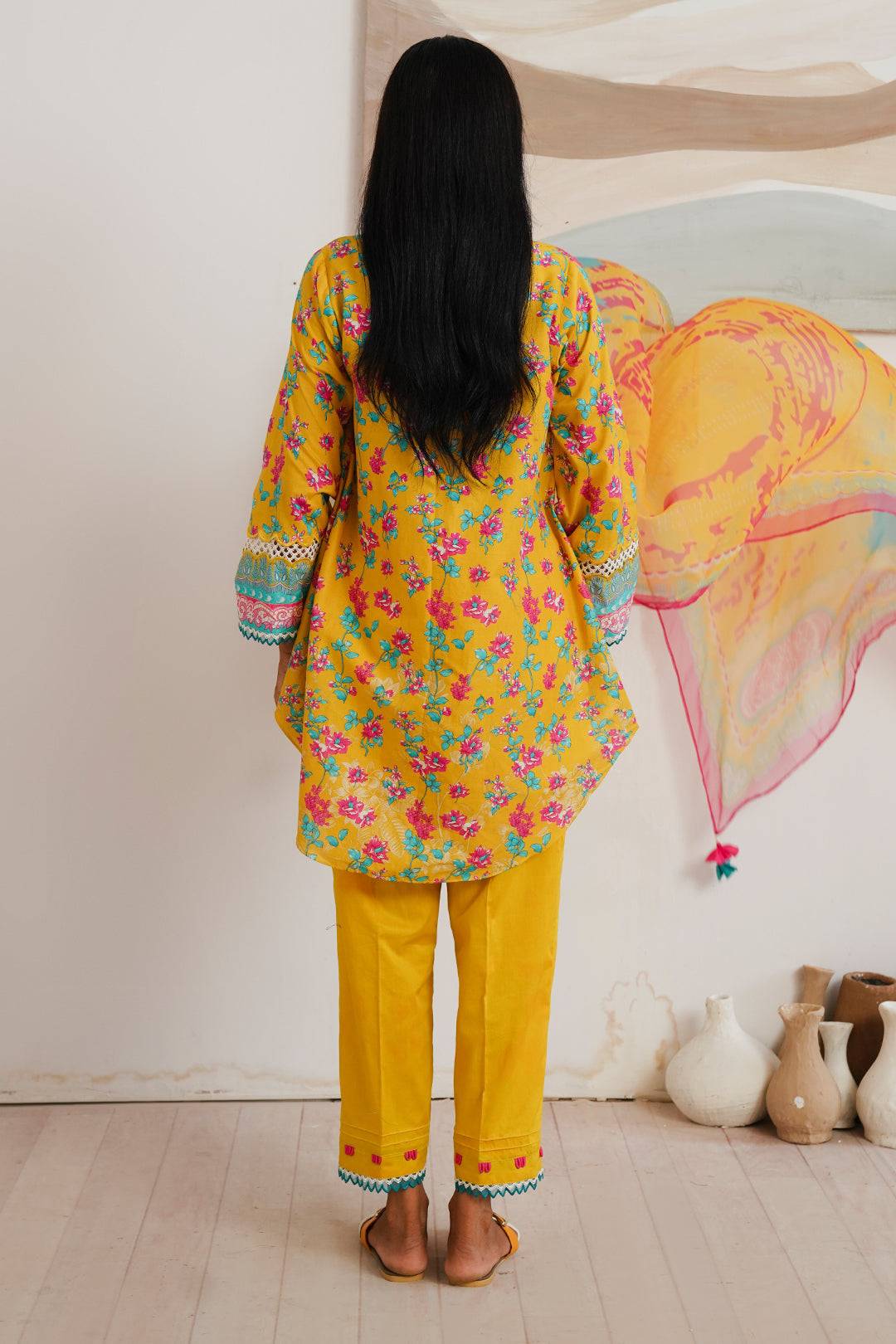 Zellbury | Unstitched 3 Piece Cambric | Shirt Shalwar Dupatta - 0120 by Maria Faisal - Registered Vendor of : Zellbury Women - type : Essential Unstitched - 100% original wedding dresses